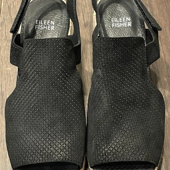 Eileen Fisher Wilda Slingback Espadrille Platform Wedge Sandal Women 8.5 - Picture 3 of 7